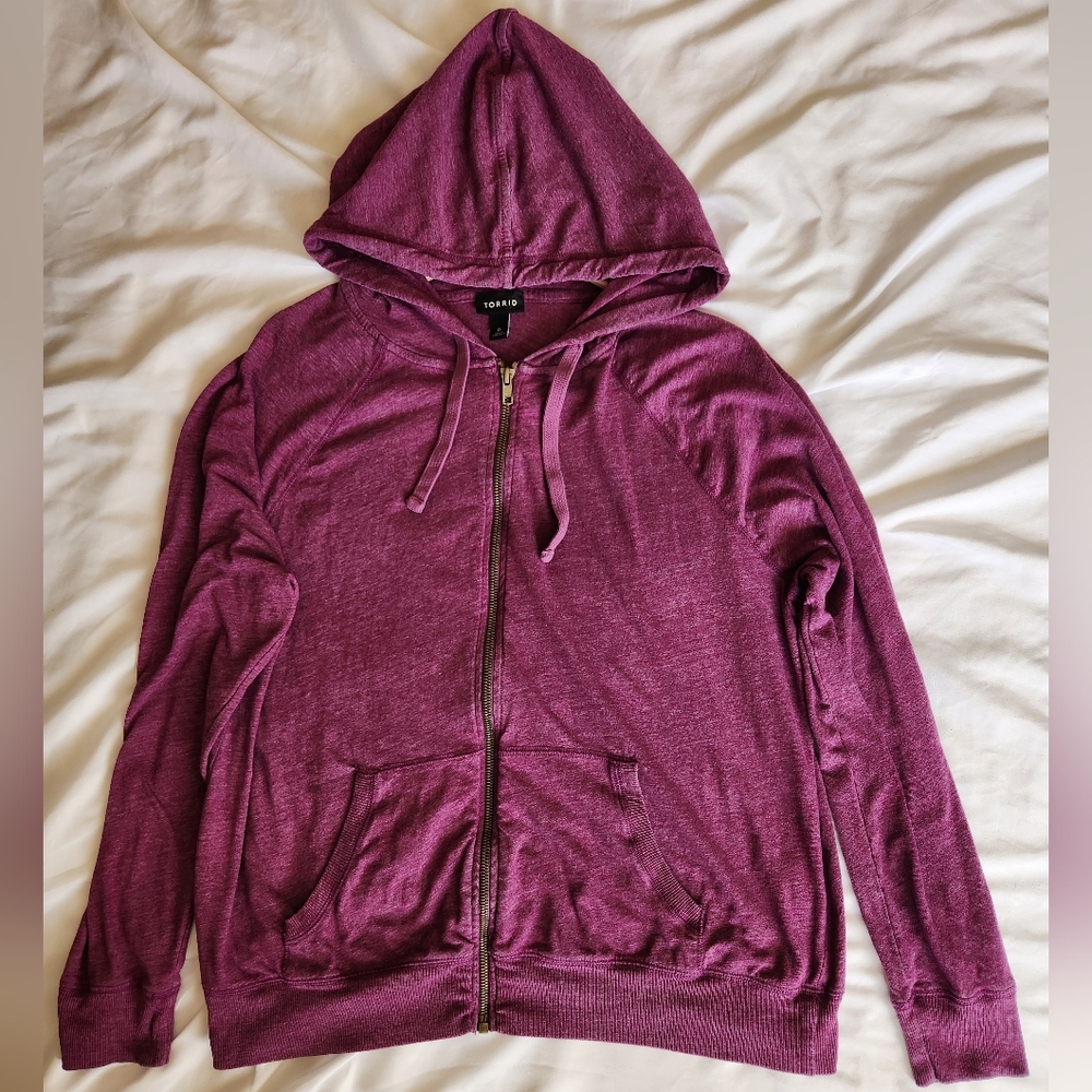 Torrid Plum Zip-Up Jacket